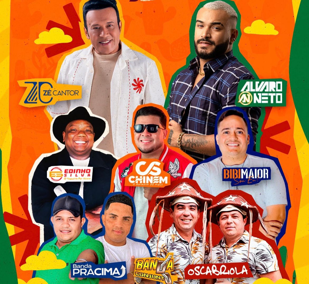 Atrações musicais confirmadas na XI Feira do Bode Rei 2025