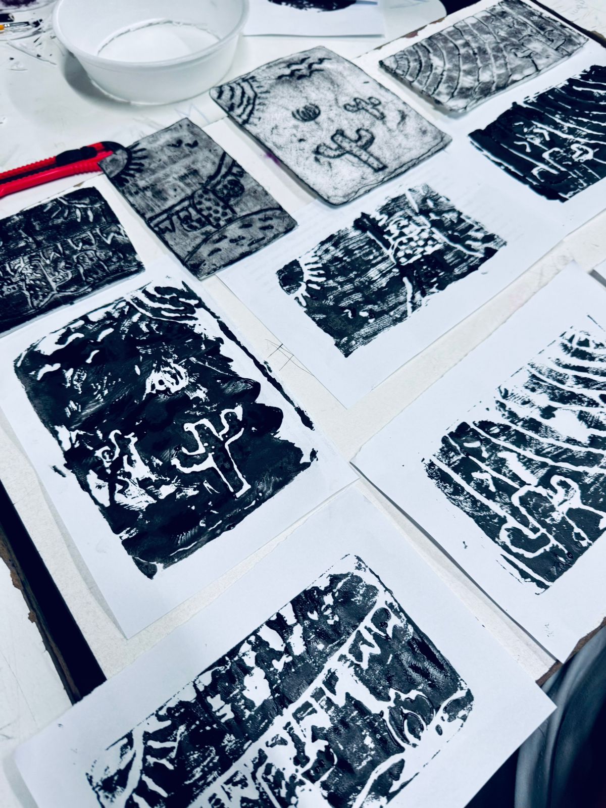 Alunos do 7º Ano da Escola Municipal da Liberdade Paulo Freire Aprendem Xilogravura - Imagem 5