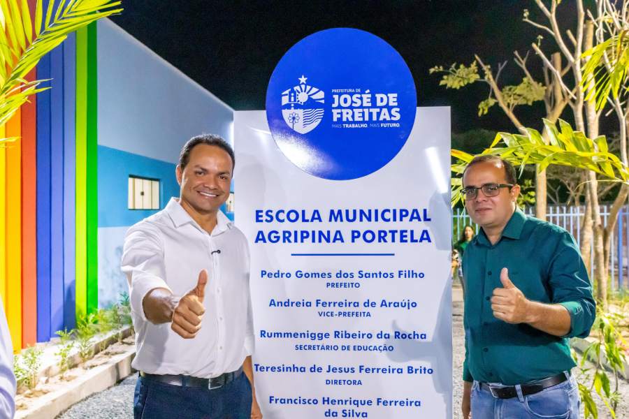José de Freitas realiza inauguração de Escola Municipal  - Imagem 1