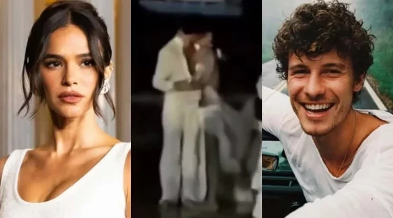 Bruna Marquezine surpreende Shawn Mendes com beijão no Revéillon; vídeo!