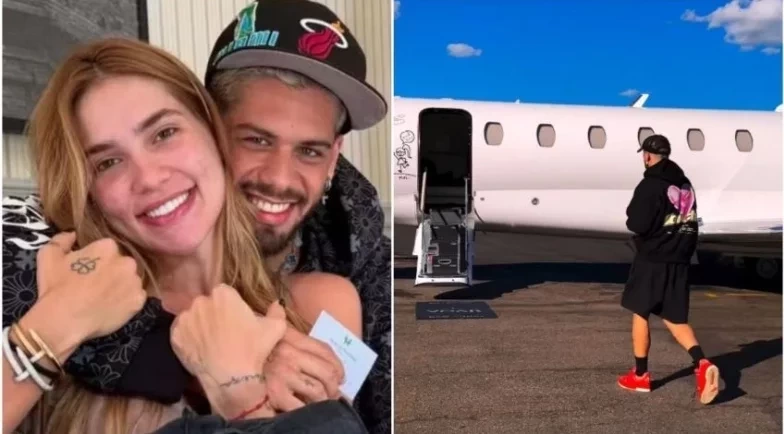 Virginia empresta jatinho para Zé Felipe e ele agradece nas redes: “Obrigado, Vivíbora”