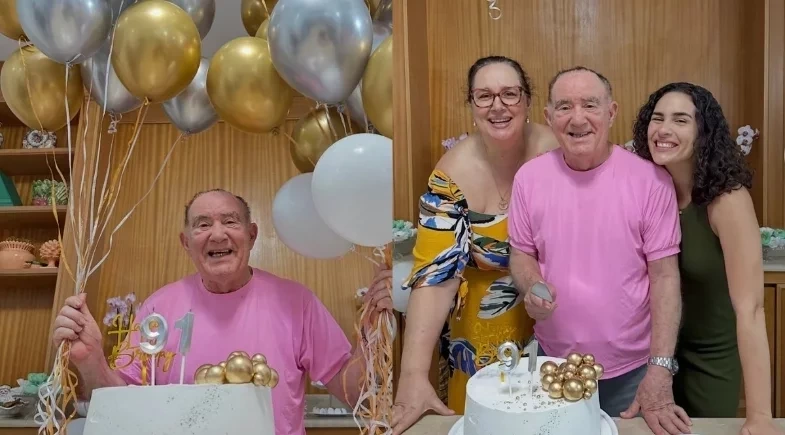 Renato Aragão completa 91 anos e recebe homenagem emocionante da filha
