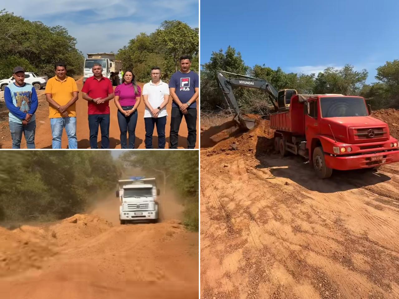 Obras de recuperação de estradas vicinais - Foto: Prefeitura de Nossa Senhora de Nazaré