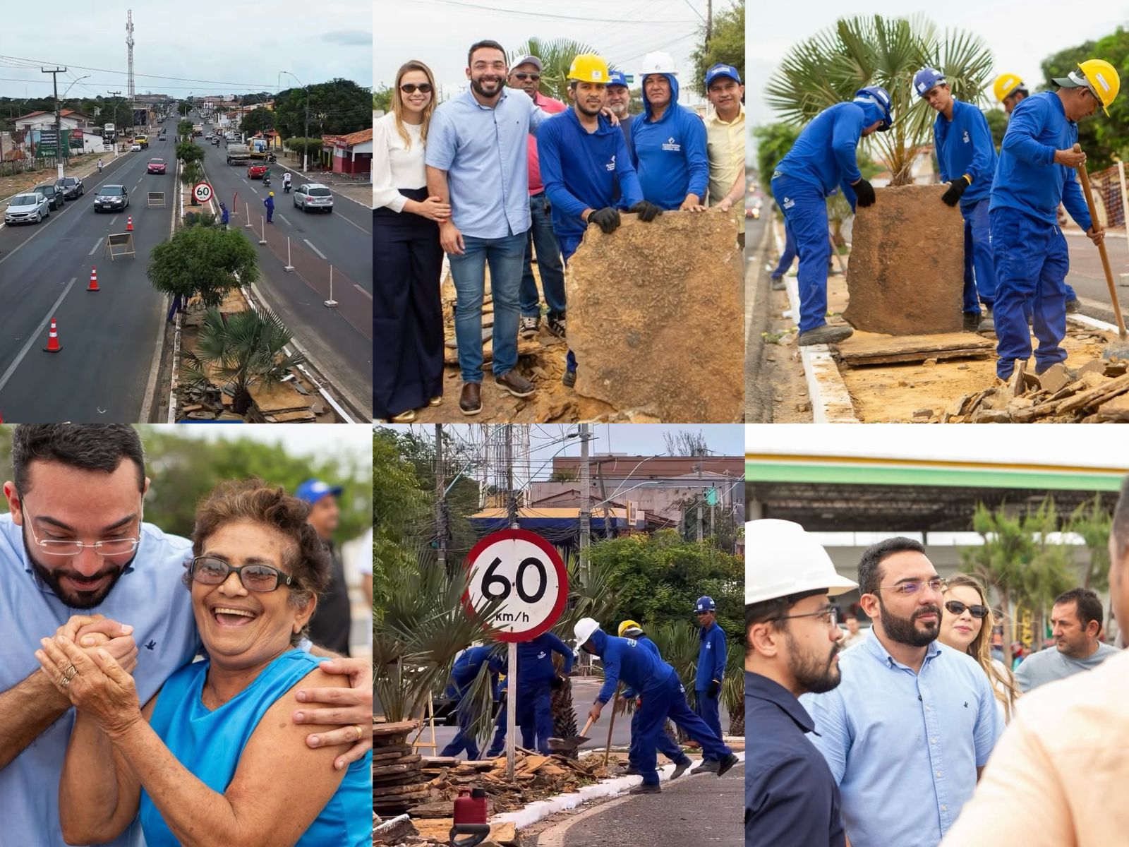 Visita as obras de melhorias do Portal de Entrada e da revitalização da Av. Pinheiro Machado - Foto: Prefeitura de Parnaíba