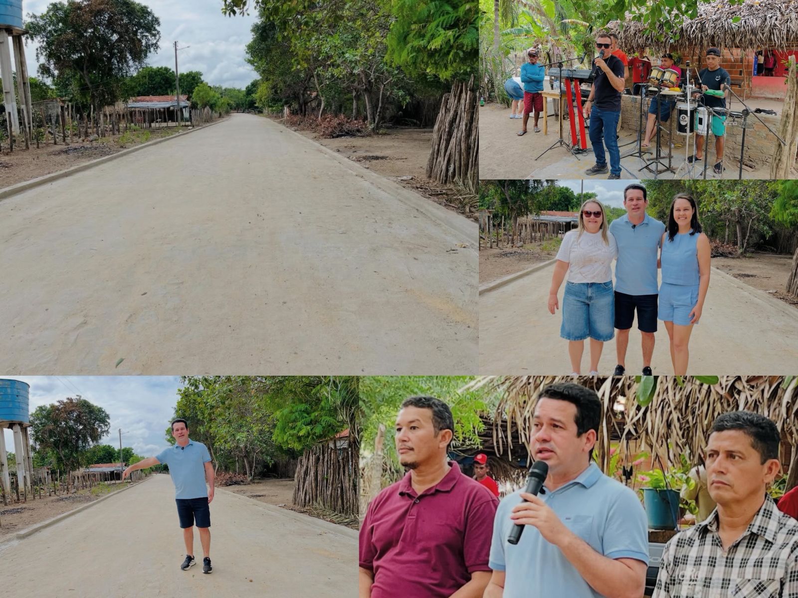 Entrega da obra de pavimentação poliédrica no Assentamento Casa de Pedra - Foto: Prefeitura de Caxingó
