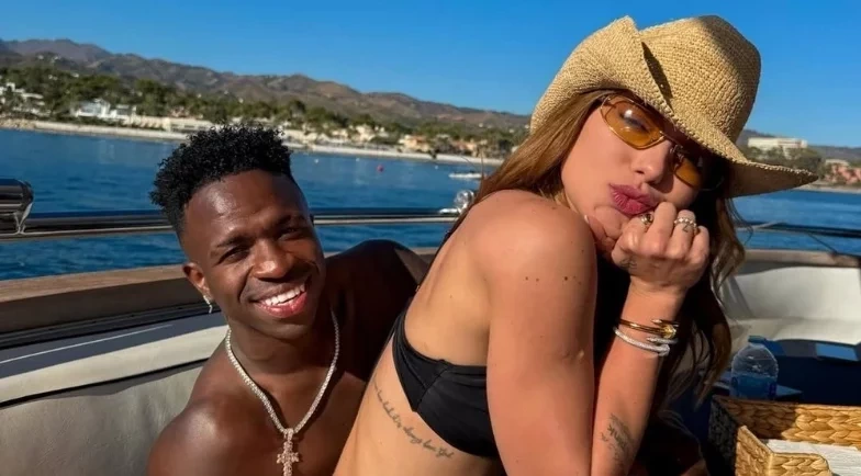 Virginia abre álbum de fotos com Vini Jr. e declara: “Sou feliz com você”