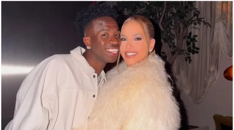 Virginia Fonseca surge “trajada” para torcer por Vini Jr, em dia de jogo do Real Madrid