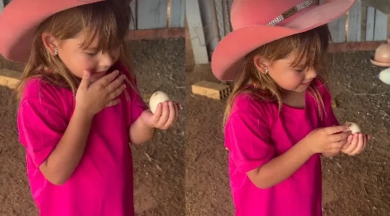 Poliana Rocha elogia Maria Alice em fazenda e brinca: “Estilo de boiadeira”