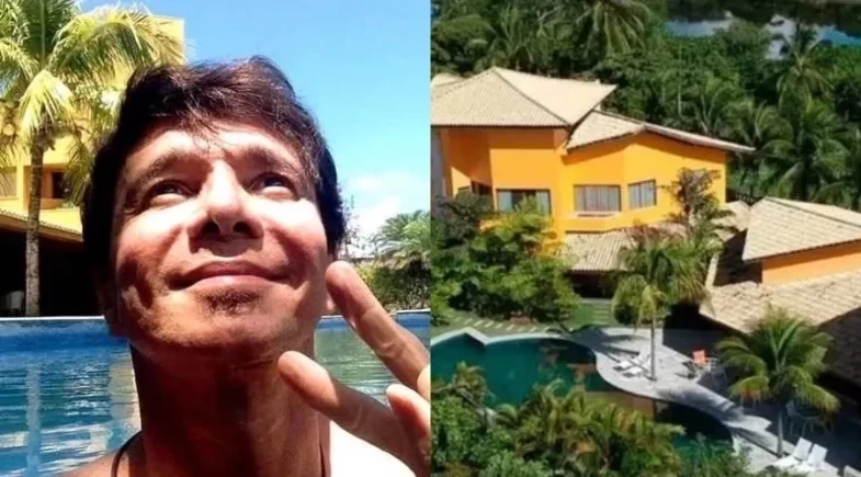 Piscina de violão e 8 suítes: se surpreenda com detalhes da mansão de Netinho 