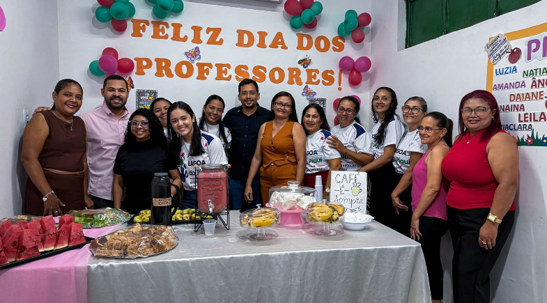 Prefeitura de Lagoa do Piauí realiza café da manhã especial em homenagem ao Dia dos Professores