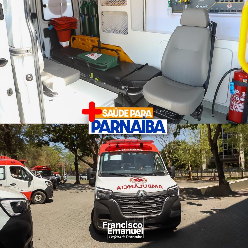 Parnaíba recebe nova ambulância para reforçar atendimento do SAMU - Divulgação/ASCOMParnaíba recebe nova ambulância para reforçar atendimento do SAMU - Divulgação/ASCOM