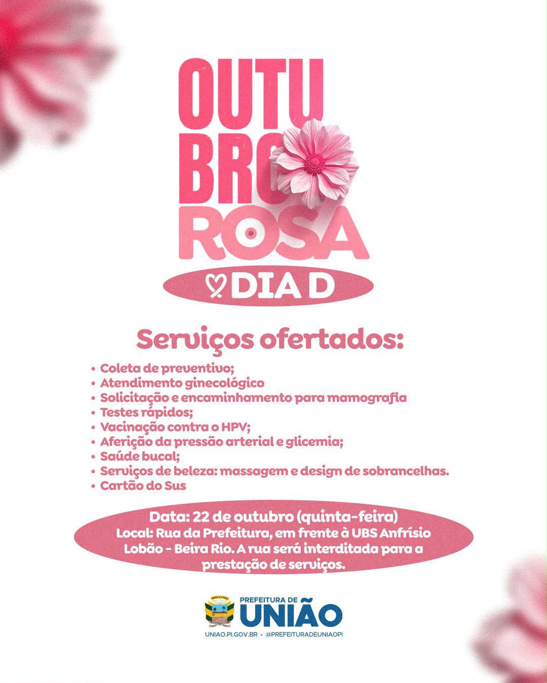 Dia D do Outubro Rosa - Divulgação/ASCOM