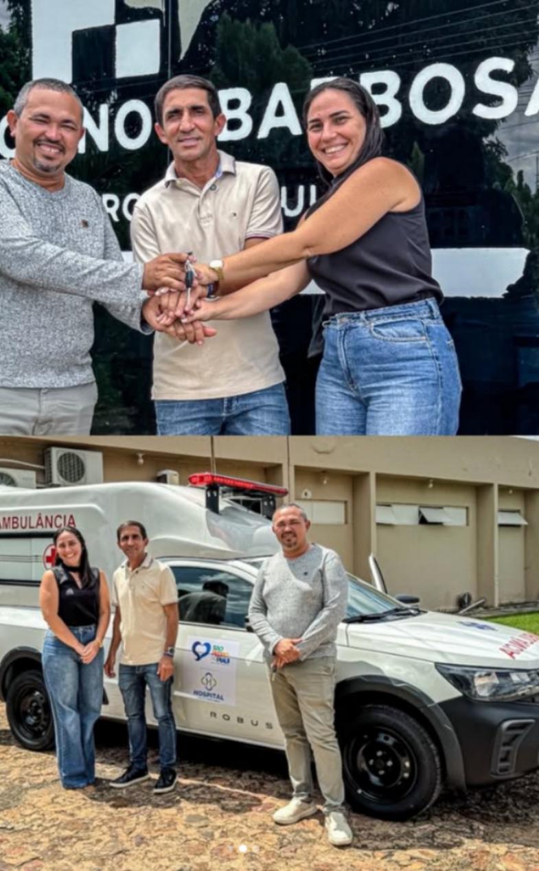 São Pedro do Piauí entrega nova ambulância ao Hospital Marcolino Barbosa Ribeiro - Imagem 1