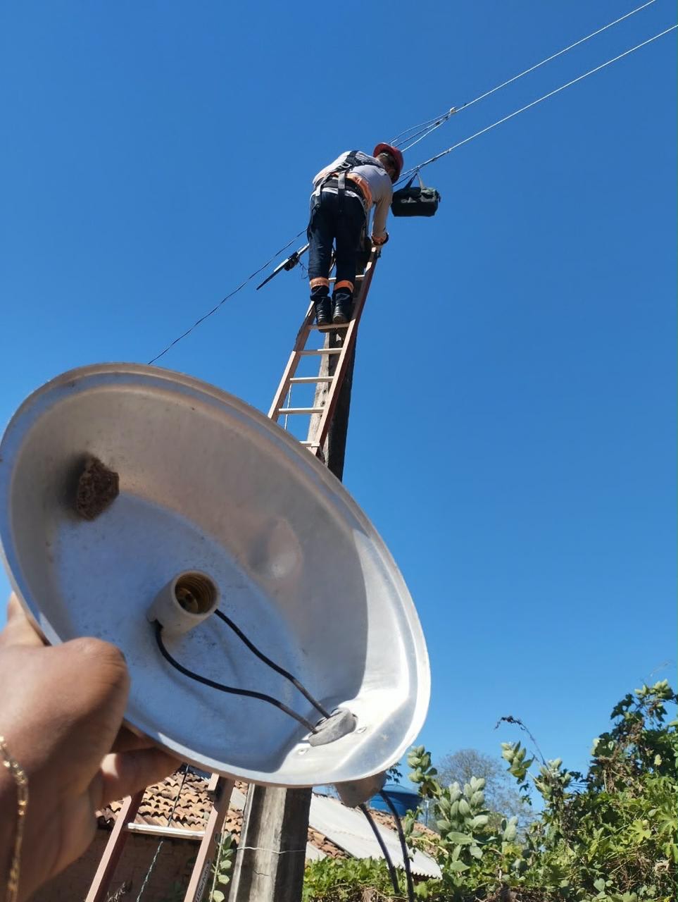 Marcos Parente amplia iluminação pública com instalação de lâmpadas de LED na zona rural | Divulgação/Prefeitura de Marcos Parente