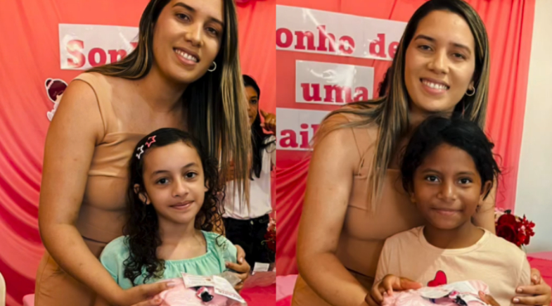 Coivaras entrega uniformes de balé para alunas do Serviço de Convivência