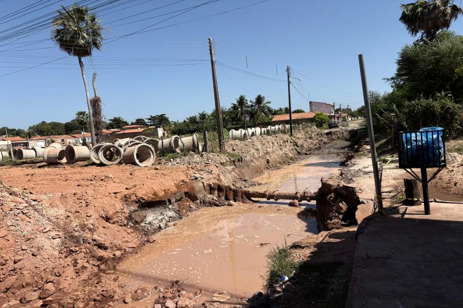 Obras em Esperantina - Divulgação/ASCOM