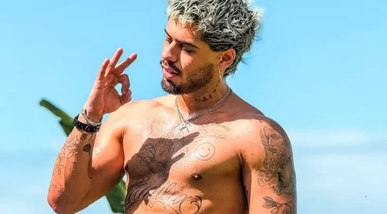 Zé Felipe viraliza ao publicar foto de cueca e fãs reagem: “Quem é Jonas 22?”