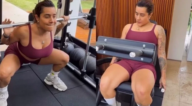 Grávida, Lauana Prado mostra rotina de treinos e chama atenção nas redes; vídeo!