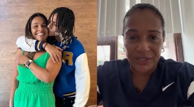 Mãe de Oruam surge aos prantos e pede para o filho se entregar: “Adoeceu”