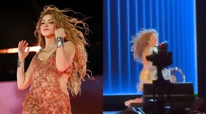 Shakira cai no palco durante show em El Salvador e preocupa fãs; vídeo!