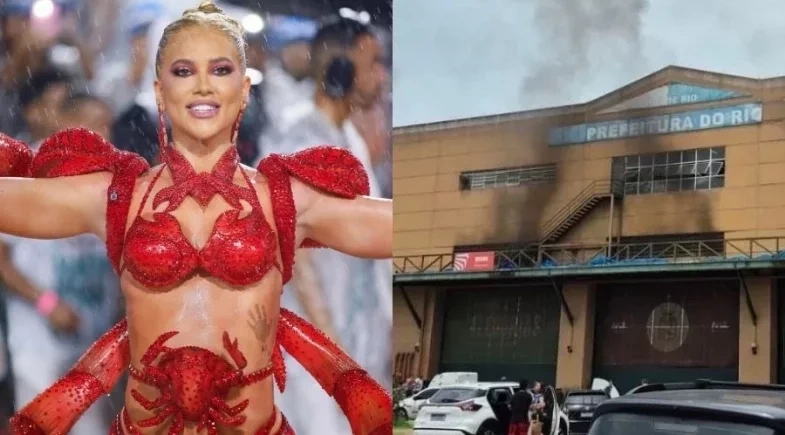 Virginia se pronuncia após princípio de incêndio atingir barracão da Grande Rio