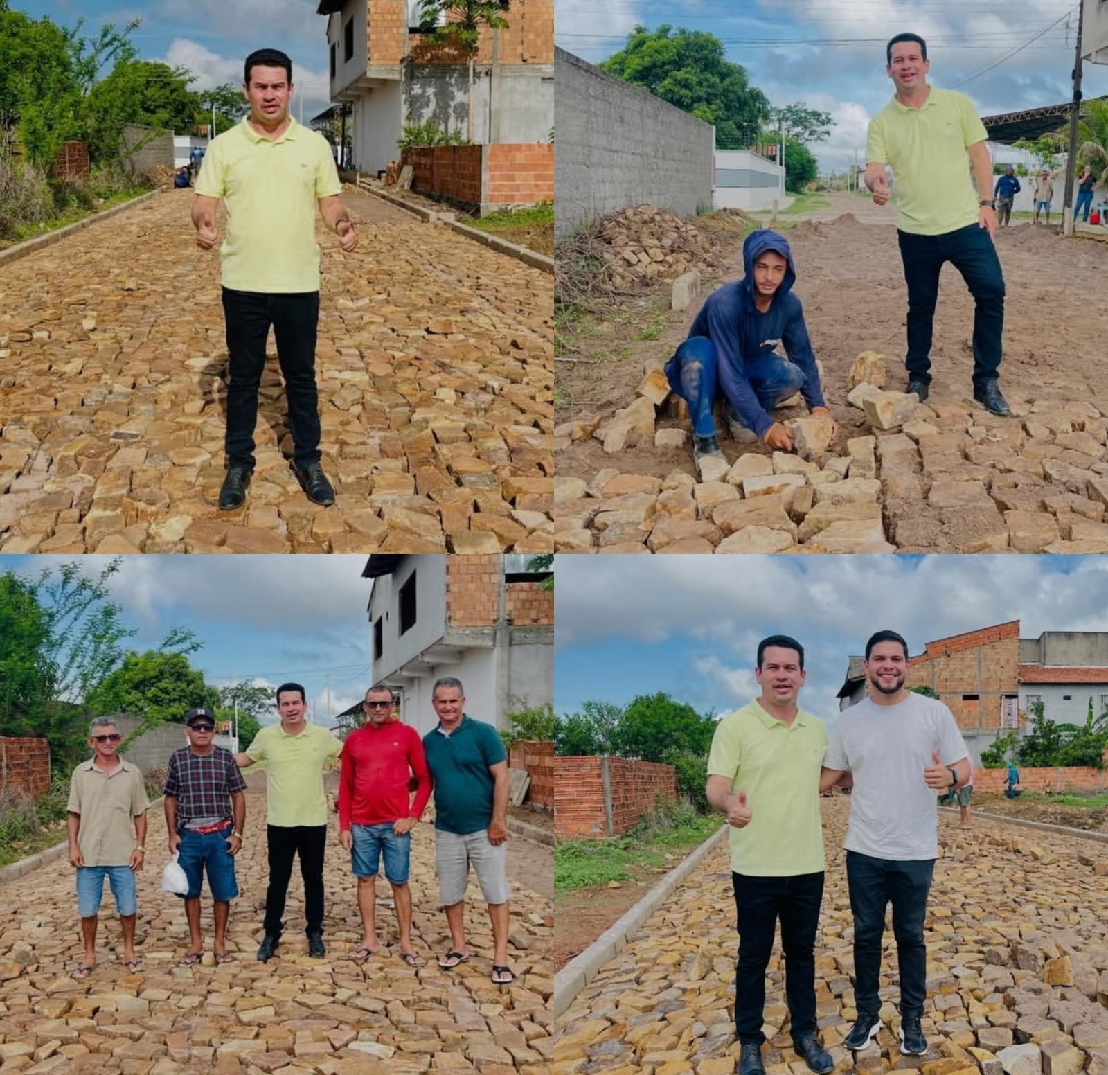 Prefeitura de Caxingó inicia serviços de pavimentação poliédrica no povoado Carreiras | Foto: Prefeitura de Caxingó