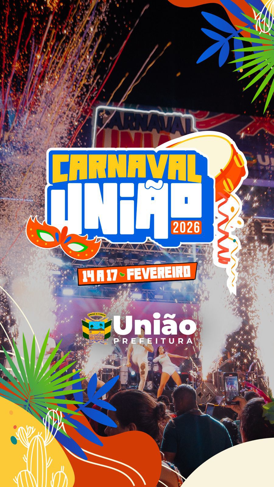 Carnaval de União 2026 terá quatro noites de festa; veja atrações e alertas - Imagem 3
