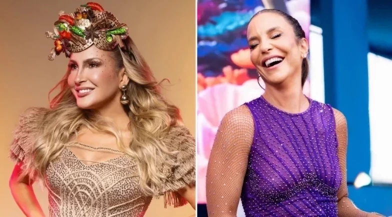 Claudia Leitte usa alho em trio elétrico e web vê indireta para Ivete Sangalo