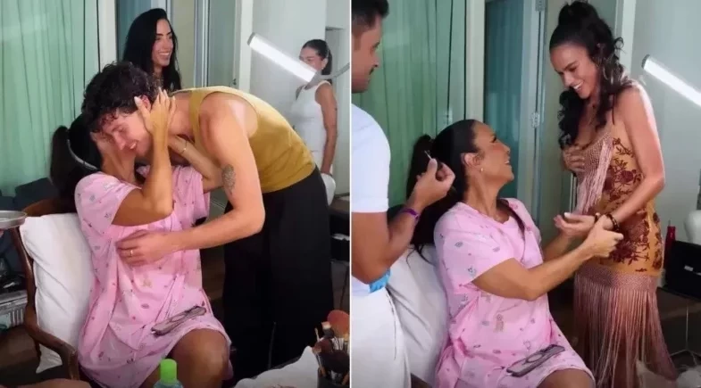 Ivete Sangalo recebe visita de Shawn Mendes e Bruna Marquezine em Salvador