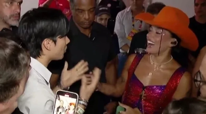 Ana Castela encontra influenciador coreano após cantadas nas redes; vídeo!