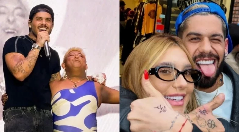 Zé Felipe brinca com Patixa no palco e menciona casamento com Virginia