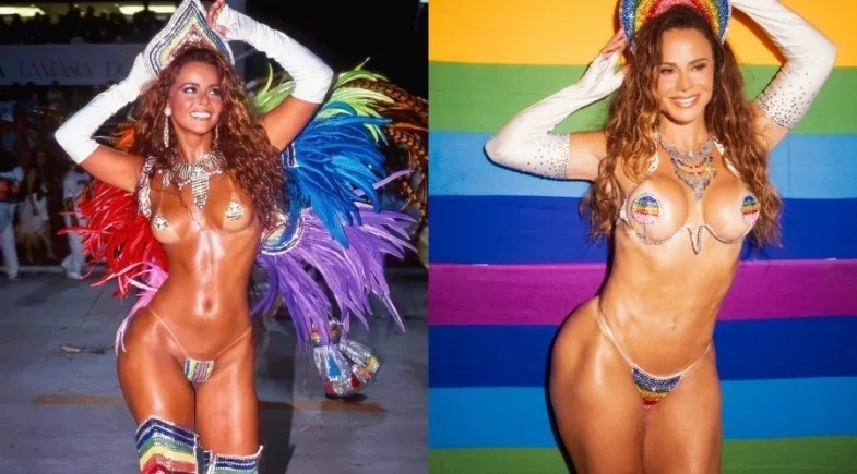 Viviane Araújo recria fantasia de 1999 e arrasa: “Tô gata”
