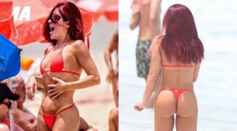 Gkay exibe corpo perfeito em dia de praia antes do desfile das Campeãs