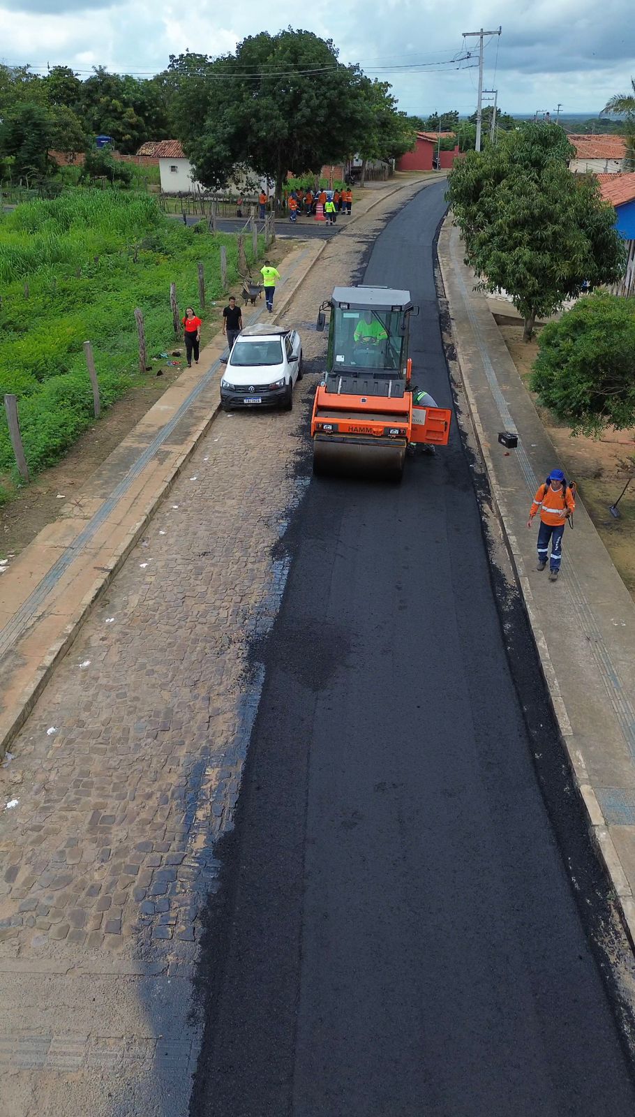 São Pedro do Piauí inicia primeira etapa de pavimentação asfáltica | Fotos: Ascom