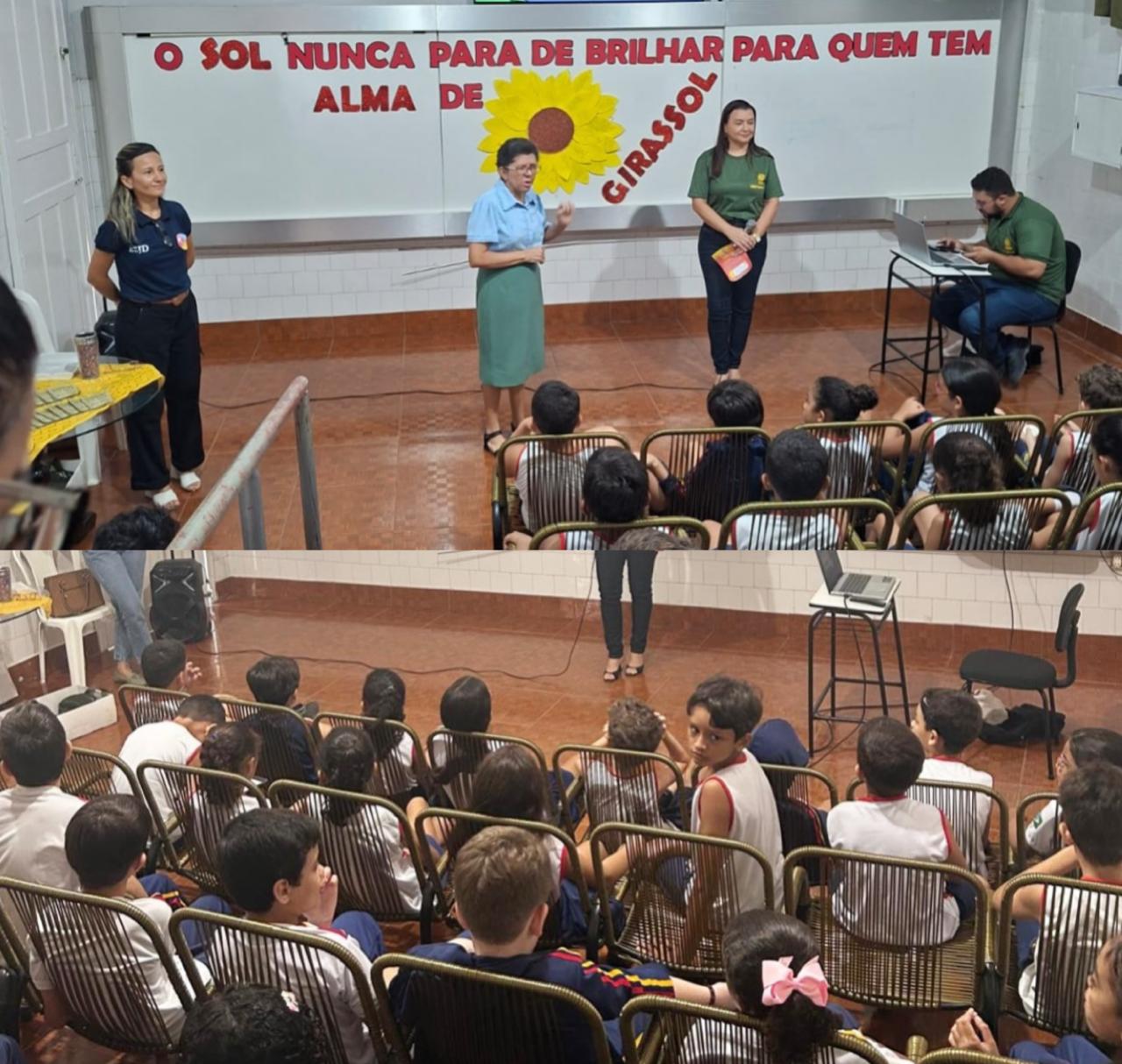 Ação educativa orienta estudantes sobre os impactos da poluição sonora em Floriano - Foto: Prefeitura de Floriano