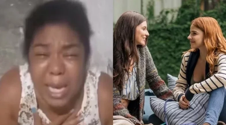 Mãe de Davi Brito surta após cena de beijo lésbico na TV Globo: “Jesus”