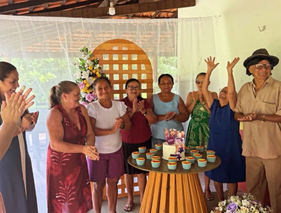 Momento de celebração do Serviço de Convivência e Fortalecimento de Vínculos (SCFV) - Foto: Prefeitura de Cocal de Telha