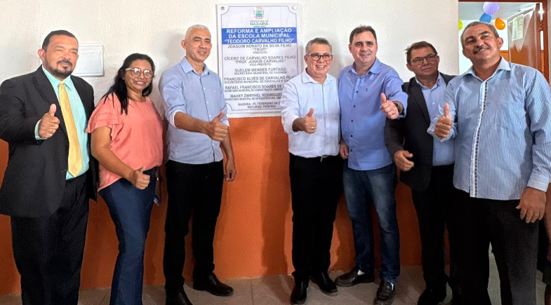 Com recursos próprios, Nazária inaugura escola de tempo integral do município