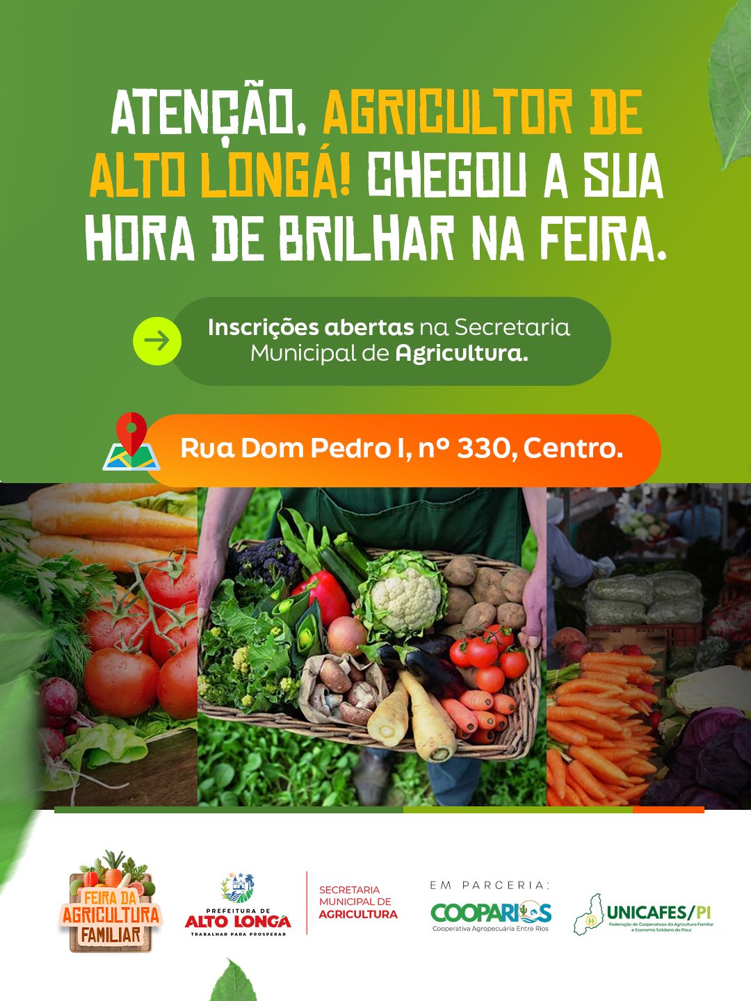 Alto Longá abre inscrições para a Feira da Agricultura Familiar - Imagem 2