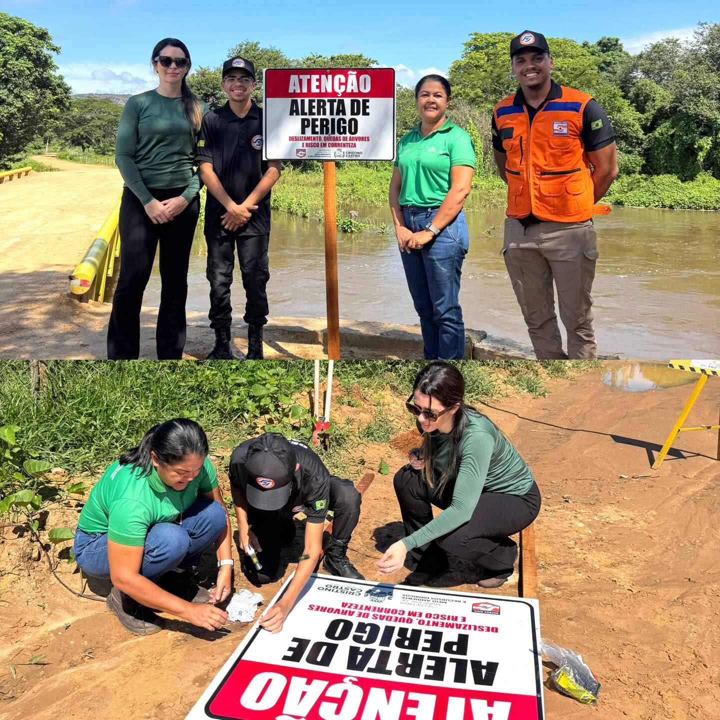 Medida preventiva garante segurança na área do Rio Gurguéia - Prefeitura de Cristino Castro