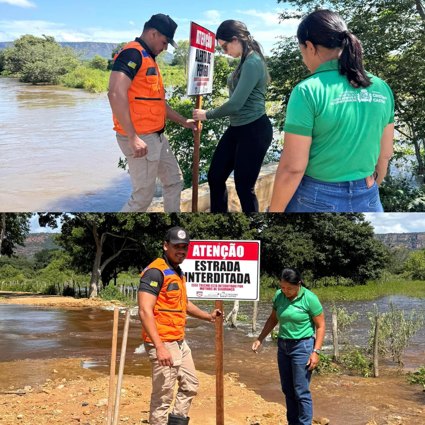 Medida preventiva garante segurança na área do Rio Gurguéia - Prefeitura de Cristino CastroMedida preventiva garante segurança na área do Rio Gurguéia - Prefeitura de Cristino Castro