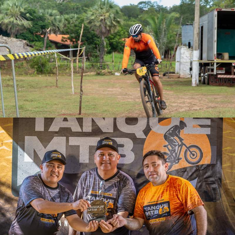 Fotos da edição anterior do Tanque MTB, competição que destaca o ciclismo e reúne atletas da região - Divulgação/ASCOMFotos da edição anterior do Tanque MTB, competição que destaca o ciclismo e reúne atletas da região - Divulgação/ASCOM