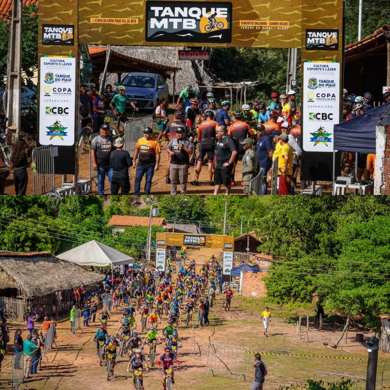 Fotos da edição anterior do Tanque MTB, competição que destaca o ciclismo e reúne atletas da região - Divulgação/ASCOMFotos da edição anterior do Tanque MTB, competição que destaca o ciclismo e reúne atletas da região - Divulgação/ASCOM