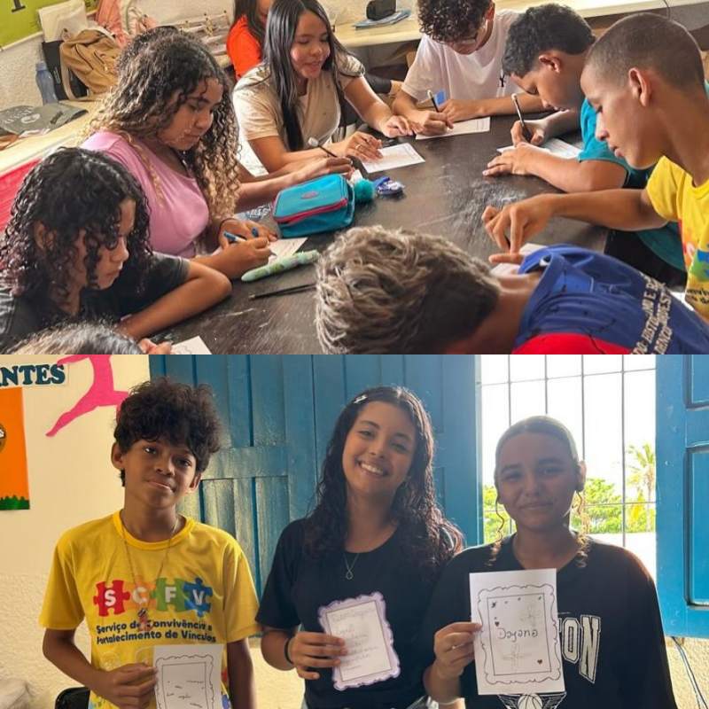 Participantes do projeto Arte de Viver recebem ação em homenagem ao Dia da Mulher em Luís Correia - Foto: Prefeitura de Luís Correia 