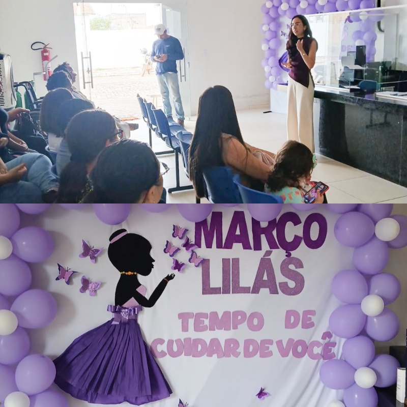 Campanha Março Lilás mobiliza ações de saúde em Queimada Nova | Divulgação/AscomCampanha Março Lilás mobiliza ações de saúde em Queimada Nova | Divulgação/Ascom