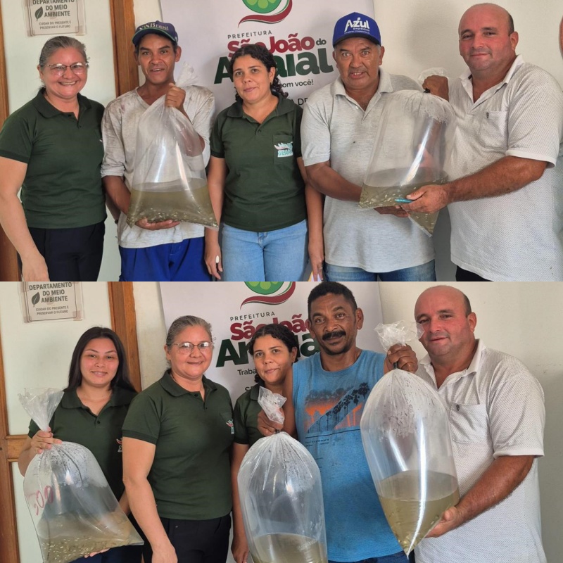 Prefeitura de São João do Arraial entrega 50 mil alevinos para fortalecer piscicultura no município | Divulgação/AscomPrefeitura de São João do Arraial entrega 50 mil alevinos para fortalecer piscicultura no município | Divulgação/Ascom