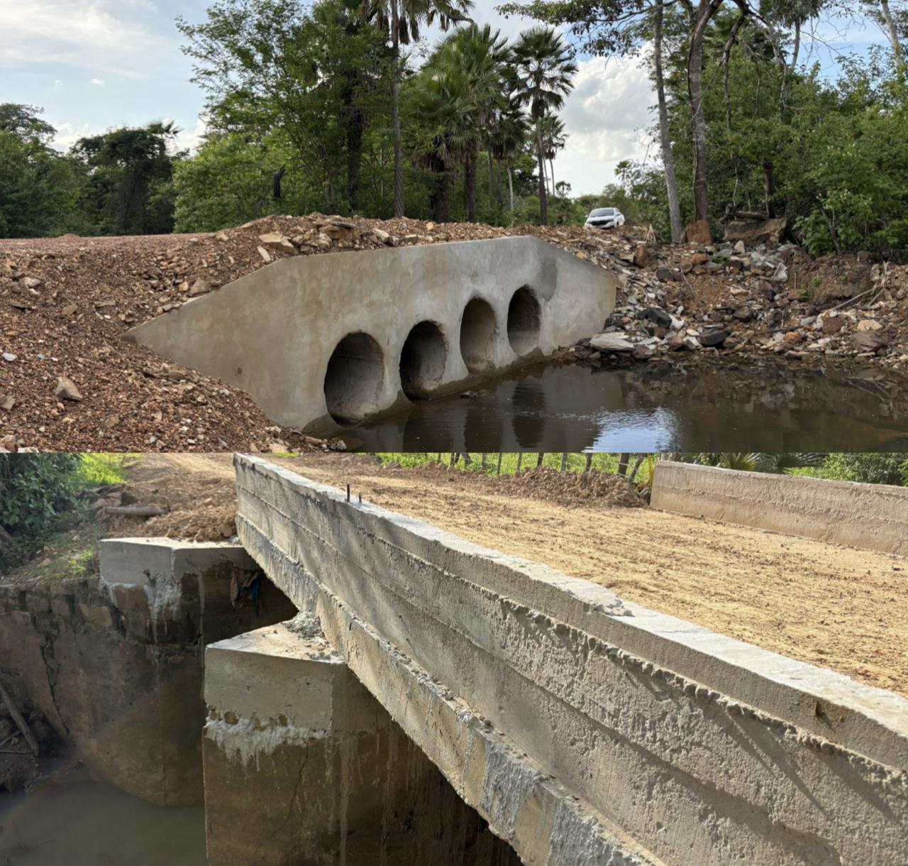 Obras seguem em ritmo contínuo na zona rural de Esperantina - Foto: ASCOM