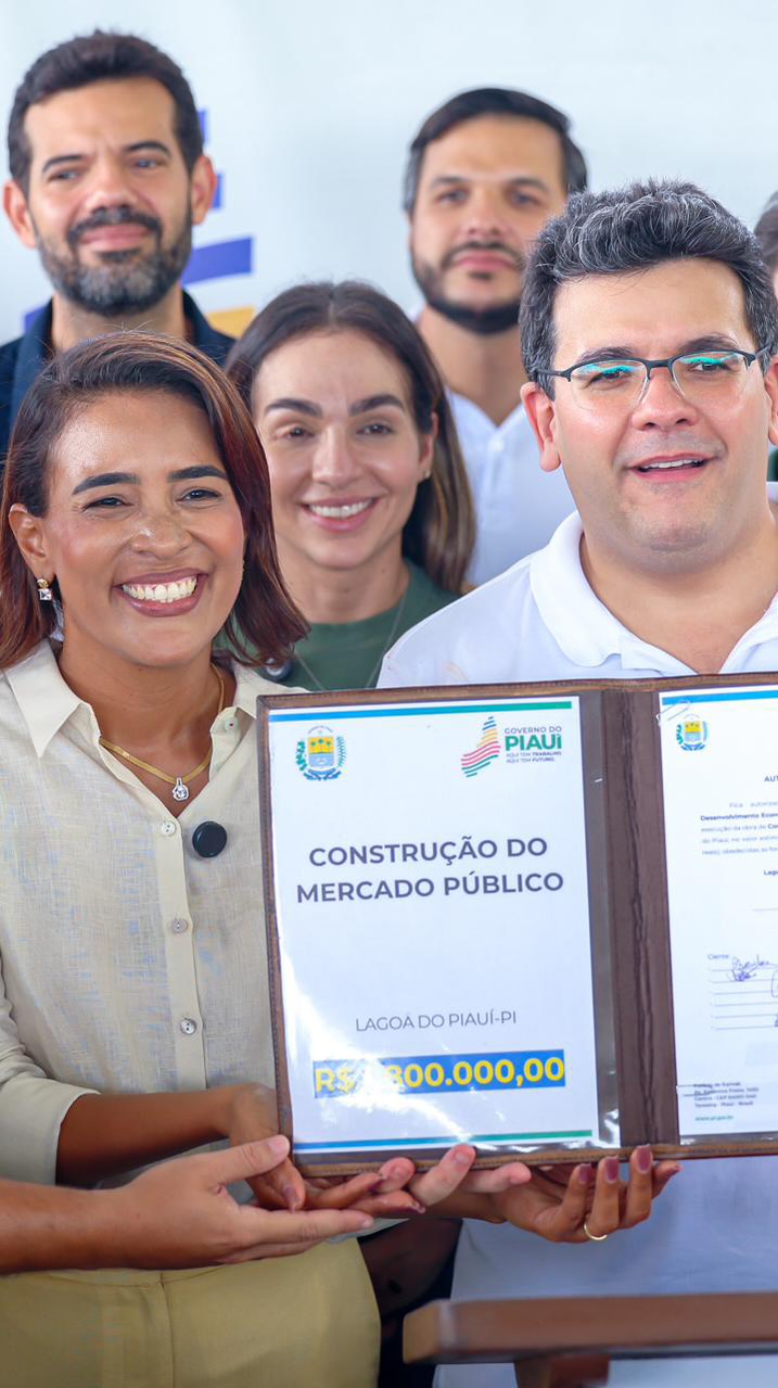 Rafael Fonteles autoriza reforma do Mercado Público e construção de praça em Lagoa do Piauí | Divulgação/AscomRafael Fonteles autoriza reforma do Mercado Público e construção de praça em Lagoa do Piauí | Divulgação/Ascom