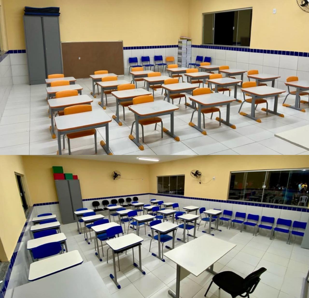 Nova escola com salas equipadas - Foto: Prefeitura de Campo Maior