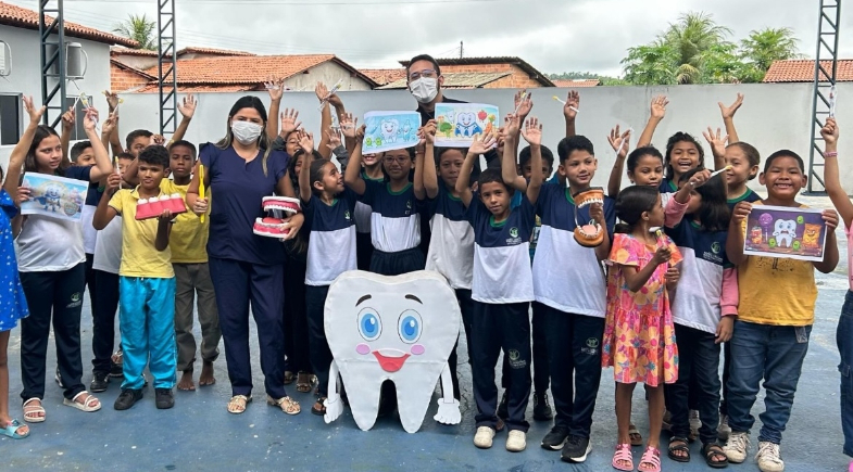 Prefeitura de Nossa Senhora dos Remédios realiza ação educativa sobre saúde bucal